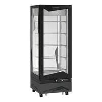 Vitrine verticale MARILYN, négative ventilée, 450L, tablettes en verre