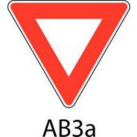 Panneau de signalisation de danger - AB3A