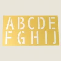 Pochoir alphabet