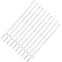 Piquet plastique standard 138 cm blanc 12 illets