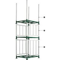 1 - ?Jeu de 4 montants hauteur 1200 mm 2 - ?Jeu de 2 ridelles hauteur 900 mm 3 - ?Jeu de 2 ridelles hauteur 1200 mm gerbables 3/1