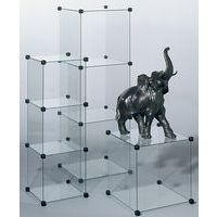 Raccord de connexion pour vitrine en cubes