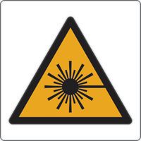 Panneau danger - Rayonnement laser - Aluminium