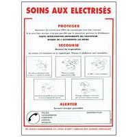 Panneau consignes de sécurité - Soins aux électrisés