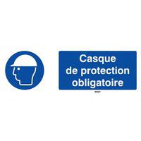 Panneau obligation - Casque de sécurité obligatoire - Rigide