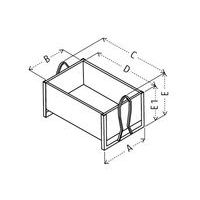 B - profondeur utileD - largeur utileE1 - hauteur utile