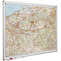 Carte routière magnétique Belgique Luxembourg 110 x 130 cm