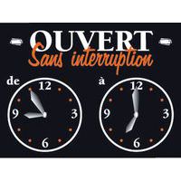 Pancarte ouvert sans interruption_Matfer