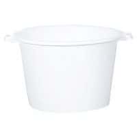 Bassine ronde 120 L polypropylène blanc Plastorex