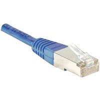 Cordon RJ45  budget catégorie 5e F/UTP bleu - 0,15 m