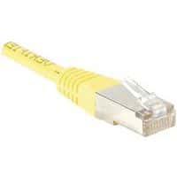 Cordon RJ45 Budget catégorie 5e F/UTP jaune - 0,15 m