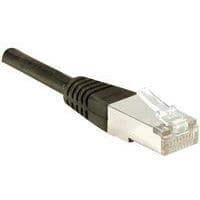 Cordon RJ45 Budget catégorie 5e F/UTP noir - 0,15 m