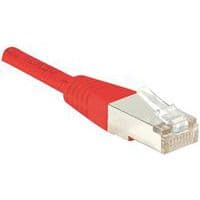 Cordon RJ45 Budget catégorie 5e F/UTP rouge - 0,15 m