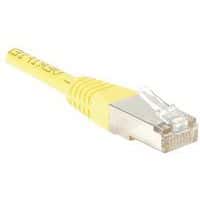 Cordon RJ45 catégorie 5e F/UTP jaune - 0,5 m