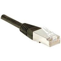 Cordon RJ45 catégorie 5e F/UTP noir - 1 m