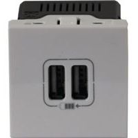 Chargeur 2 usb 45X45 legrand universel