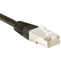 Cordon RJ45 catégorie 5e F/UTP noir - 0,7 m