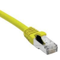 Cordon RJ45 catégorie 5e F/UTP snagless jaune - 0,3 m