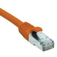 Cordon RJ45 catégorie 6 F/UTP LSOH snagless orange - 0,3 m