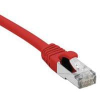 Cordon RJ45 catégorie 6 F/UTP LSOH snagless rouge - 1 m