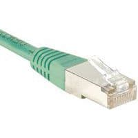 Cordon RJ45 catégorie 6 F/UTP vert - 0,15 m