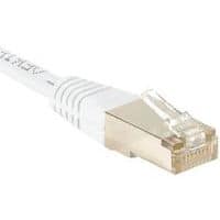 Cordon RJ45 catégorie 6 S/FTP blanc - 0,15 m