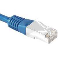 Cordon RJ45 catégorie 6 S/FTP bleu - 0,15 m