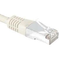 Cordon RJ45 catégorie 6 S/FTP gris - 0,15 m