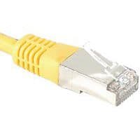 Cordon RJ45 catégorie 6 S/FTP jaune - 0,3 m