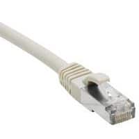 Cordon RJ45 catégorie 6 S/FTP LSOH snagless gris - 0,5 m