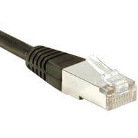 Cordon RJ45 catégorie 6 S/FTP noir - 0,3 m