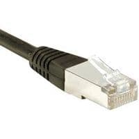 Cordon RJ45 catégorie 6 S/FTP noir - 0,5 m