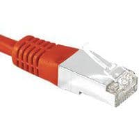 Cordon RJ45 catégorie 6 S/FTP rouge - 0,5 m