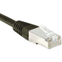 Cordon RJ45 Budget catégorie 5e F/UTP noir - 1 m