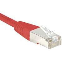 Cordon RJ45 Budget catégorie 5e F/UTP rouge - 0,3 m