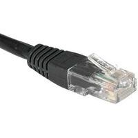 Cordon RJ45 catégorie 6 U/UTP noir - 0,15 m