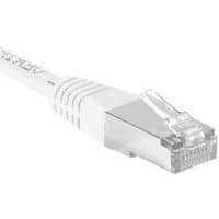 Cordon RJ45 catégorie 6A F/UTP blanc - 1 m