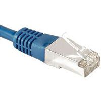 Cordon RJ45 catégorie 6A F/UTP bleu - 15 m