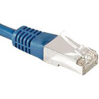 Cordon RJ45 catégorie 6A F/UTP bleu - 25 m