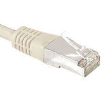 Cordon RJ45 catégorie 6A F/UTP gris - 1,5 m