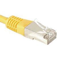 Cordon RJ45 catégorie 6A F/UTP jaune - 25 m