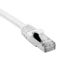 Cordon RJ45 catégorie 6A F/UTP LSOH snagless blanc - 0,15 m