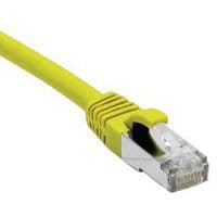 Cordon RJ45 catégorie 6A F/UTP LSOH snagless jaune - 0,15 m