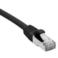 Cordon RJ45 catégorie 6A F/UTP LSOH snagless noir - 0,15 m