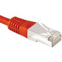 Cordon RJ45 catégorie 6A F/UTP rouge - 10 m