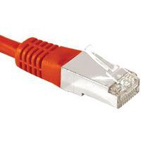 Cordon RJ45 catégorie 6A F/UTP rouge - 7,5 m