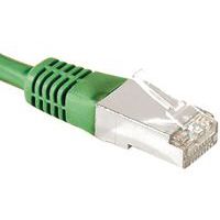 Cordon RJ45 catégorie 6A F/UTP vert - 0,5 m