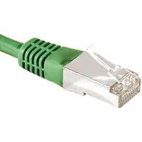 Cordon RJ45 catégorie 6A F/UTP vert - 1 m