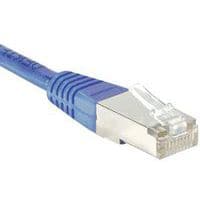 Cordon RJ45 catégorie 5e F/UTP bleu - 0,3 m