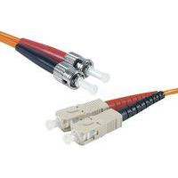 Jarretière duplex multi OM2 50/125 SC-UPC/ST-UPC orange -1 m